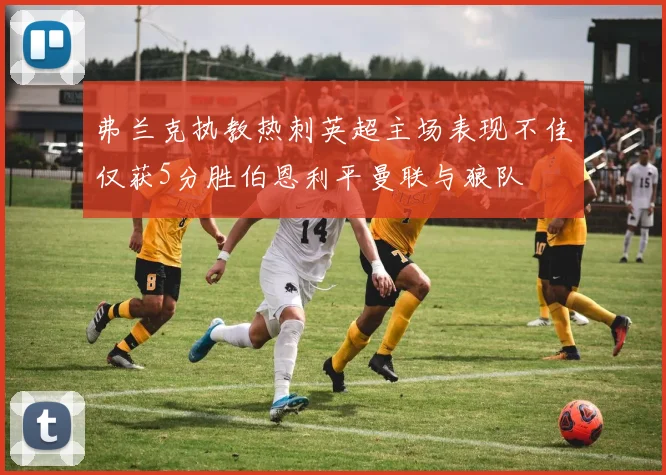 弗兰克执教热刺英超主场表现不佳仅获5分胜伯恩利平曼联与狼队