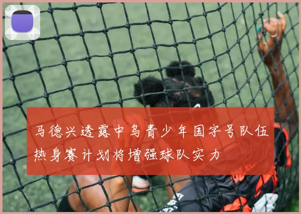 马德兴透露中乌青少年国字号队伍热身赛计划将增强球队实力